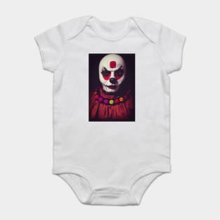 A Creepy, Scary Clown Baby Bodysuit